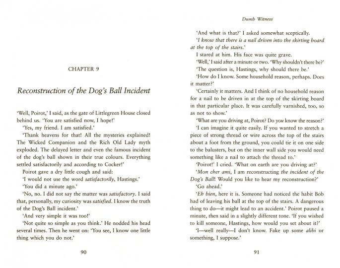 Dumb Witness, Christie, Agatha