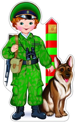 Ф-8765 Plaque de commande A3. Пограничник собакой (с блестками в лаке) - группа Пprofession