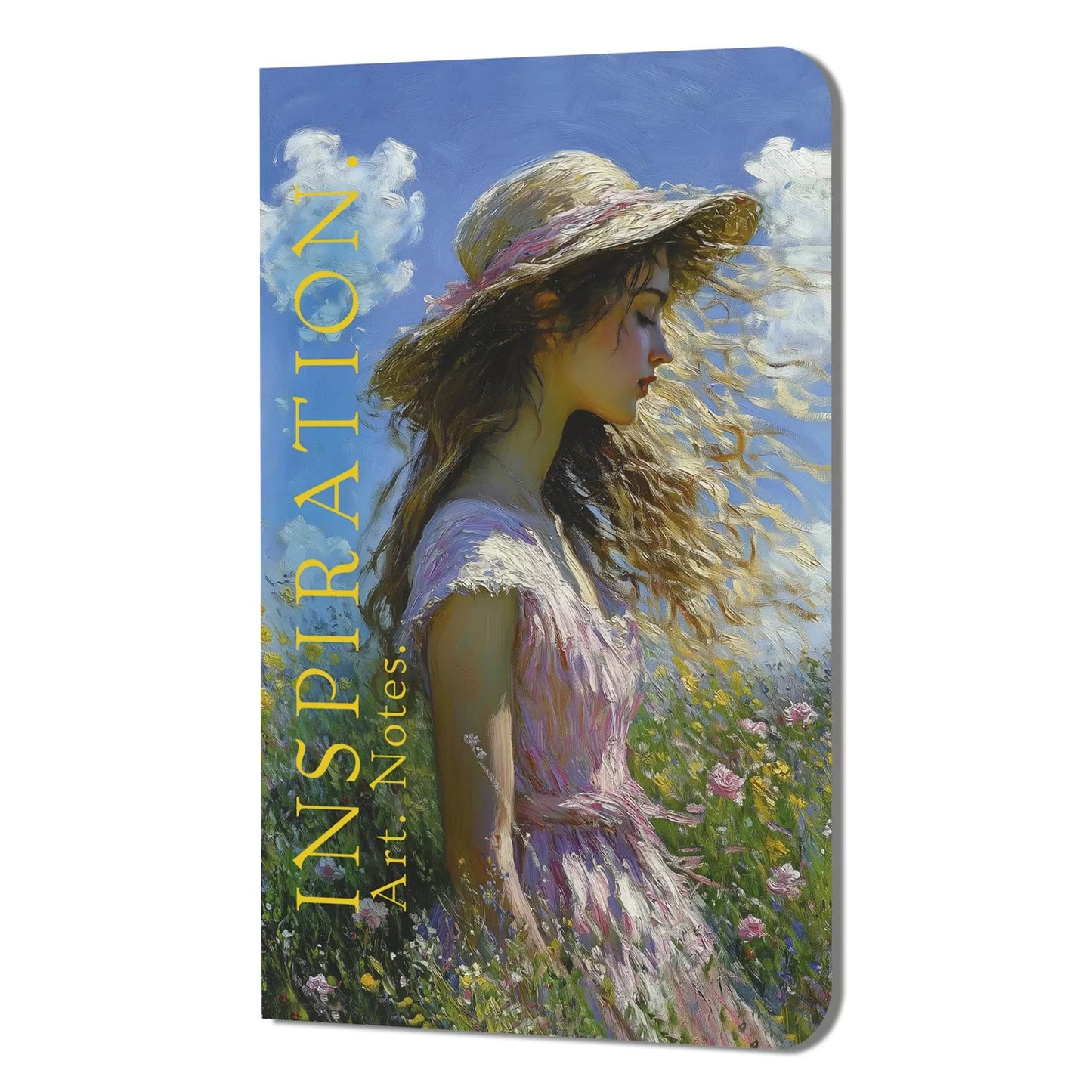 Блокнот Inspiration. Art. Notes. Моне (девушка в розовом платье и в шляпе)