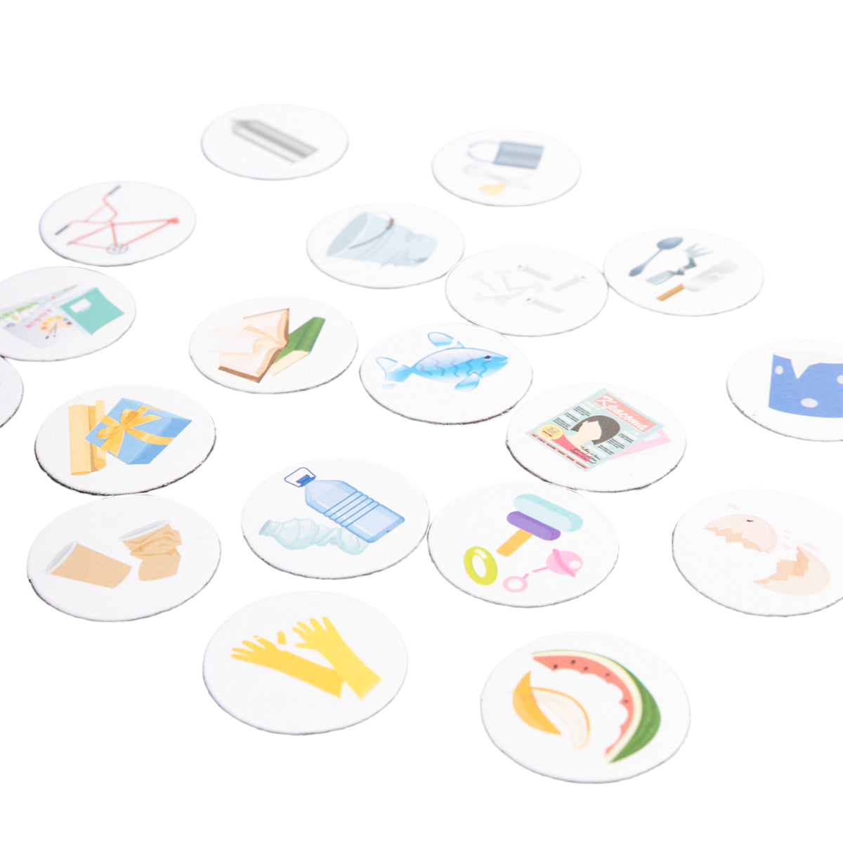 ИГРА НАСТОЛЬНАЯ МАГНИТНАЯ "УЧИМСЯ СОРТИРОВАТЬ МУСОР" в кор.14шт