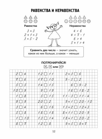 Тетрадь-репетитор. Все правила математики с наглядными примерами, контрольными и тренировочными упражнениями 1-4 классы. / Селиванова.