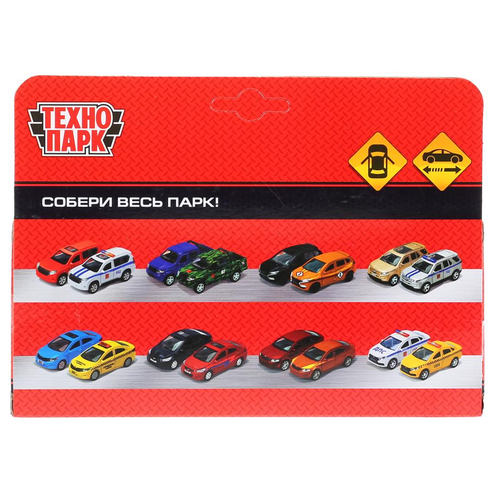 4690590199657 Machine en métal TOYOTA "land cruiser mat" 12,5 cm, ouverture du moteur, noir, couleur du parc technologique