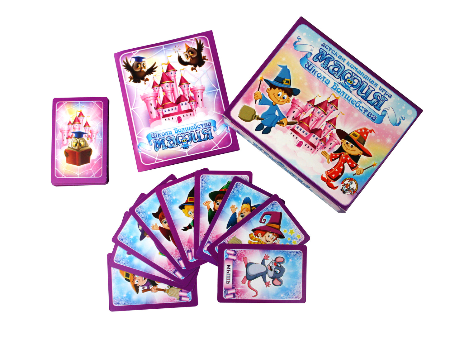 Игра настольная карточная "Школа Волшебства" (28 карточек) в кор.22шт