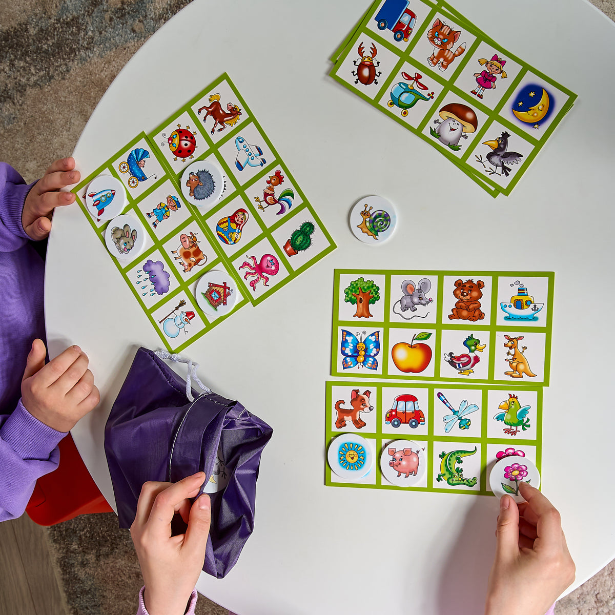 Лото пластмассовое "Десять в одном" мал.