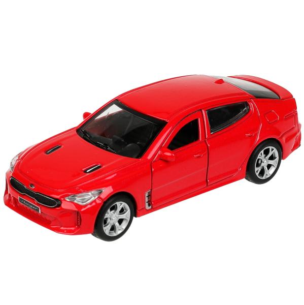 STINGER-12-RD336380 Machine métallique KIA STINGER pour voiture 12 cm, double, bagage, moteur, rouge, cor. Technologie