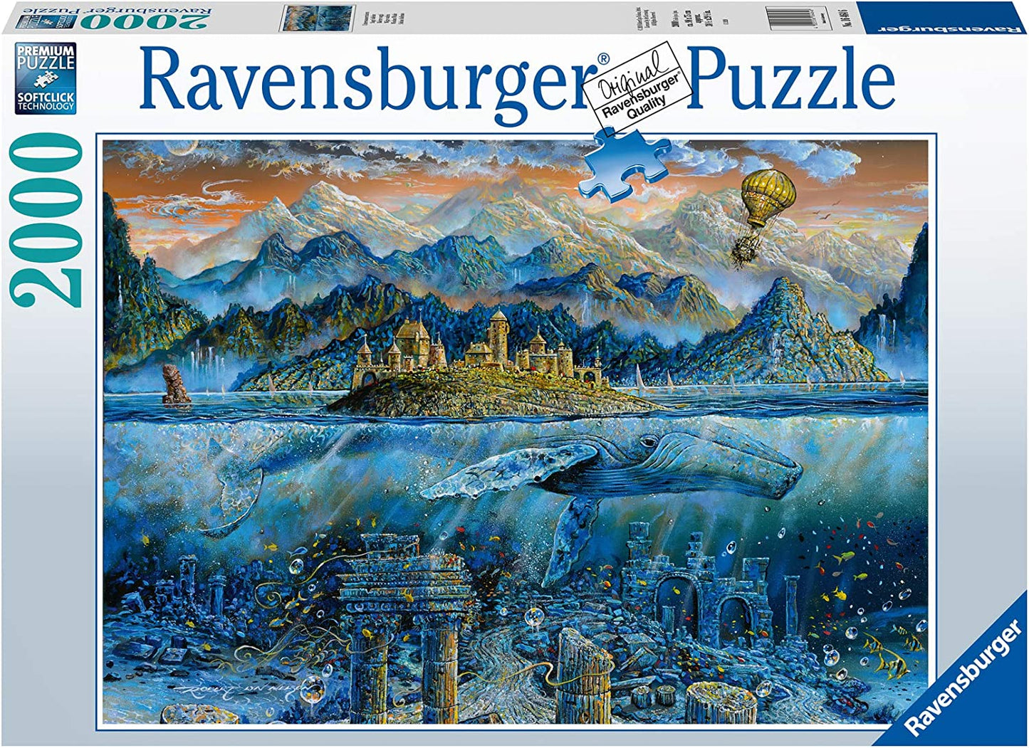 Ravensburger. Пазл карт. 2000 "Мудрый кит" арт.16464