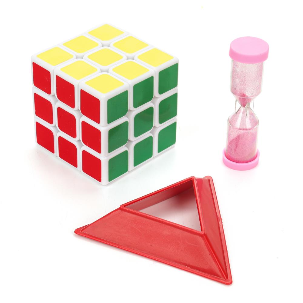 Логический игровой кубик 3х3, часы песочные, блист.12*18*8см ИГРАЕМ ВМЕСТЕ в кор.2*96шт