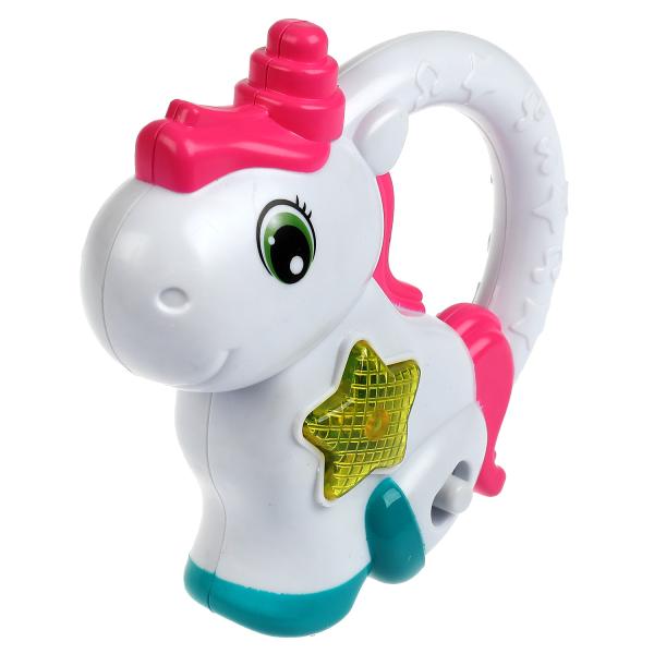 Моя первая игрушка волшебный единорог.50 песен,фраз,звуков.свет.блист.бат. Умка в кор.120шт