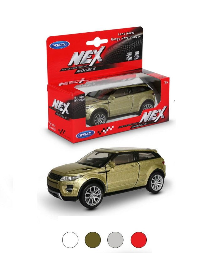 Welly. Машинка 1:38 "Range Rover Evoque" металл, пруж. мех., цвет в ассорт. 43649W
