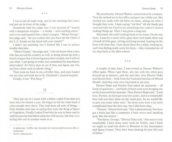 Грум. Форрест Гамп (Форрест Гамп). Адаптированная книга для чтения на английском языке. Средний.