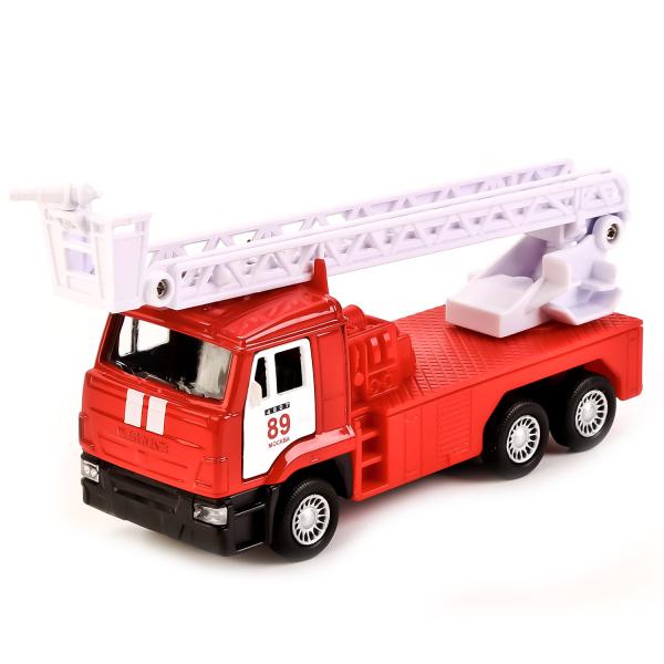 ТЕХНОПАРК. КАМАЗ. МЕТАЛЛ.МОДЕЛЬ ПОЖАРНОЙ МАШИНЫ 12 СМ, ИНЕРЦ.,ОТКРЫВ. ДВЕРИ., В КОР. в кор.2*24шт