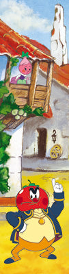М2-12316 Закладка-линейка. Синьор Помидор (из мультфильма Чиполлино)