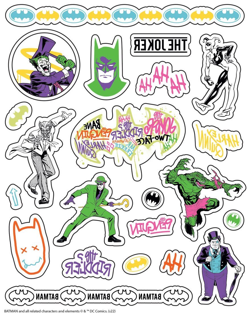 ND Play. Переводные татуировки светящиеся "Бэтмен" 3 листа, диз. 1 арт.302810