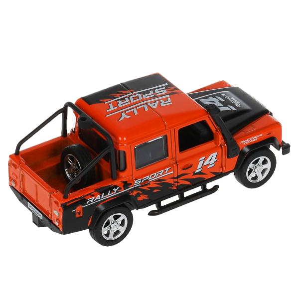 Machine en métal LAND ROVER DEFENDER PICKUP SAV 12 cm, double, sac, cor. Parc technologique dans le cor.2*36шт