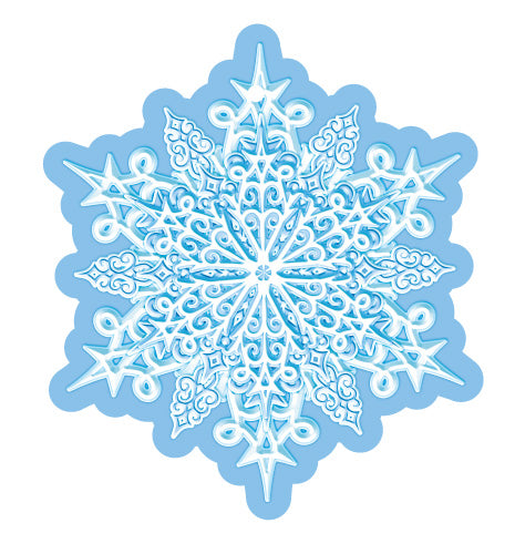 М-16589 Вырубная фигурка. Снежинка. Двухсторонняя - группа Снежинки