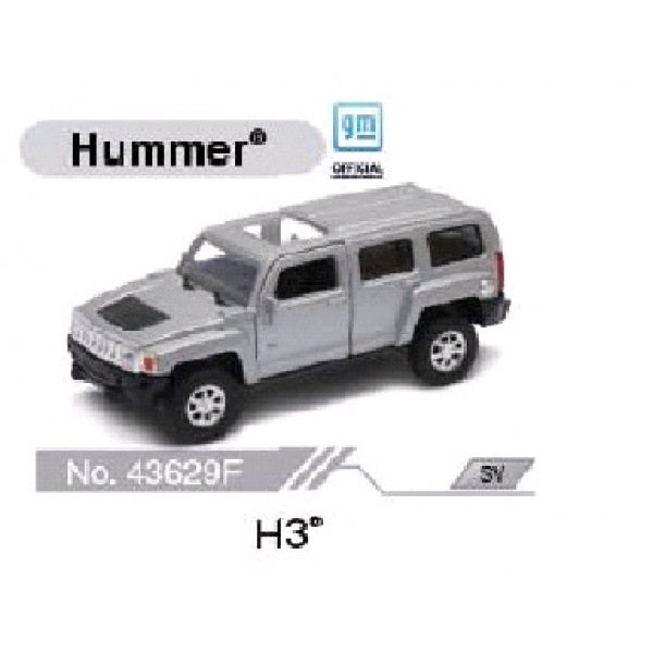Machine en métal 4.75" Hummer H3 Inner. Ouvert. Deux à l'écran jusqu'à 12 pouces dans le corps 2 x 6 pouces.