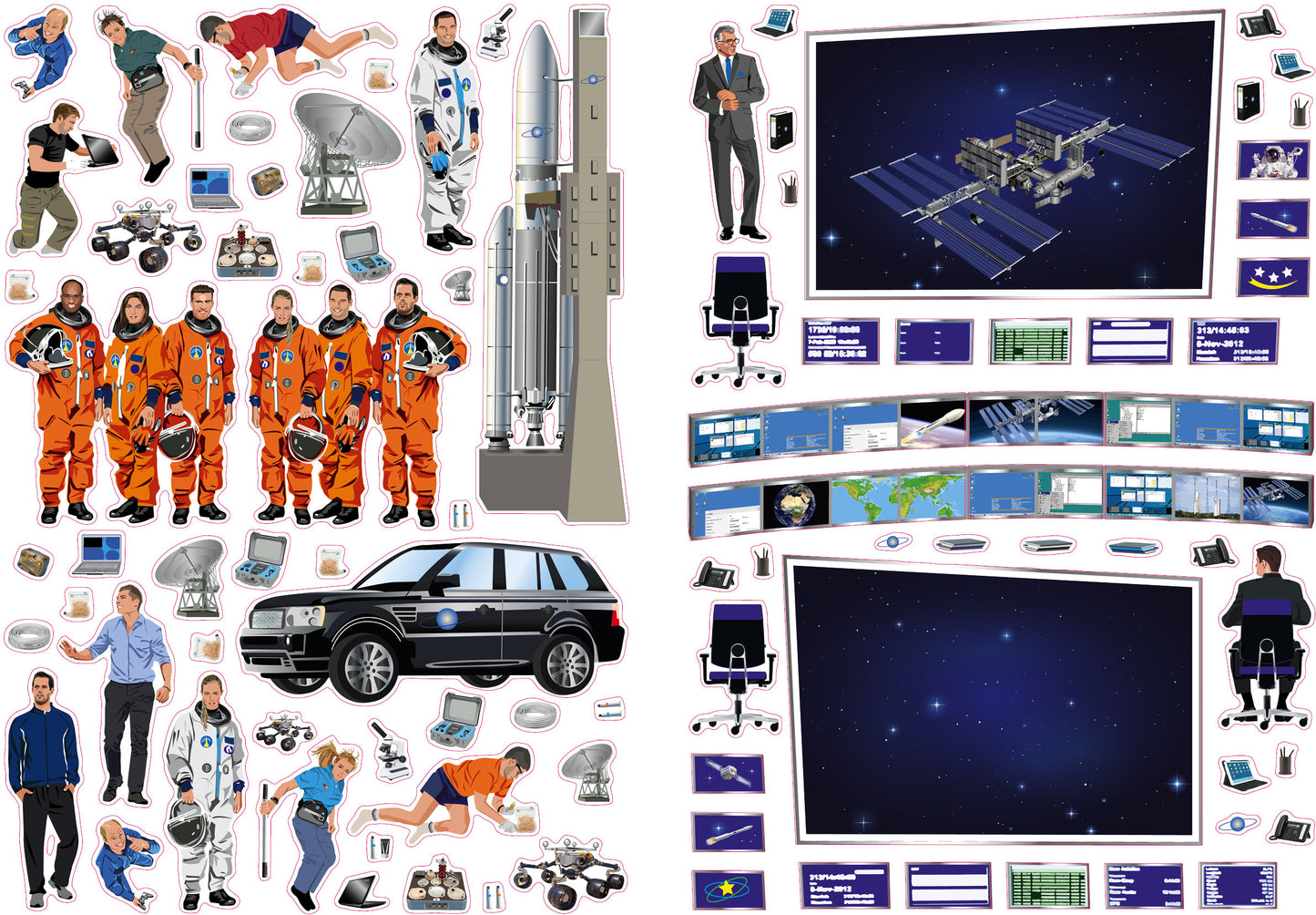 Моя книга наклеек. Космос (более 300 наклеек)