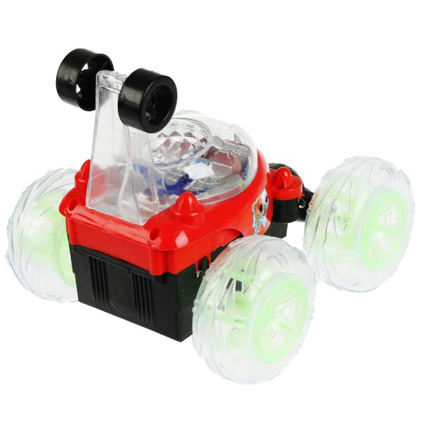 Машина-перевертыш на ру Ми-ми-мишки свет-звук, кор.28*18*16см ТЕХНОДРАЙВ в кор.24шт