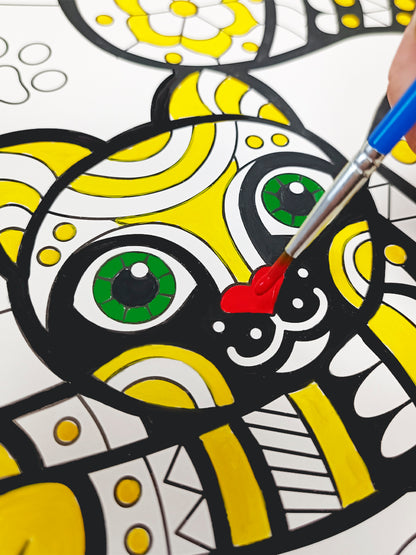 Набор для творчества. Раскраска "Котик"