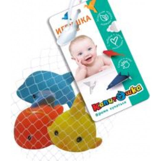 Игрушки для ванной в сетке КАПИТОШКА в кор.2*60шт