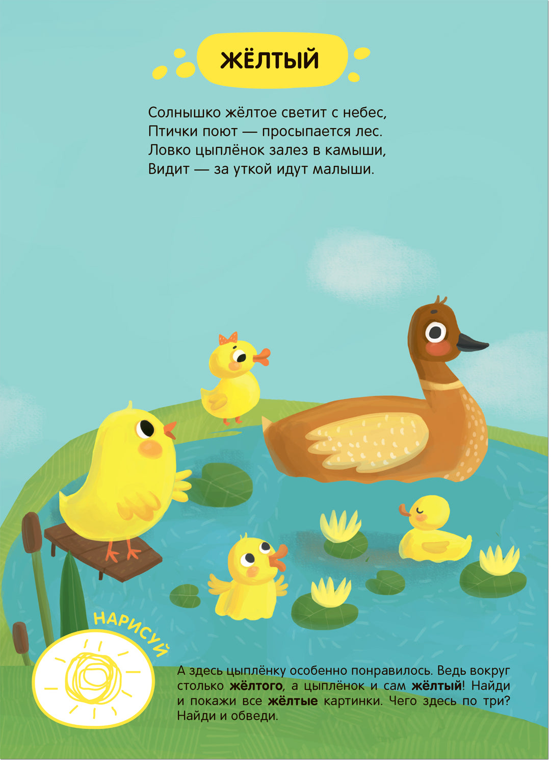 Задания и задачки для малышей 2+. Цыпленок в деревне