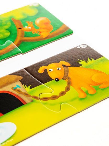 Пазлы парные "Кто где живет?" 20 эл Baby Toys (макси)