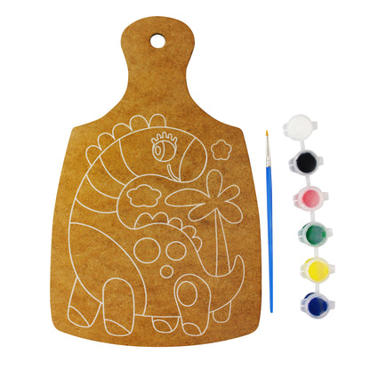 Набор для творчества Роспись по дереву "Динозавр" (разделочная доска, большой конверт)