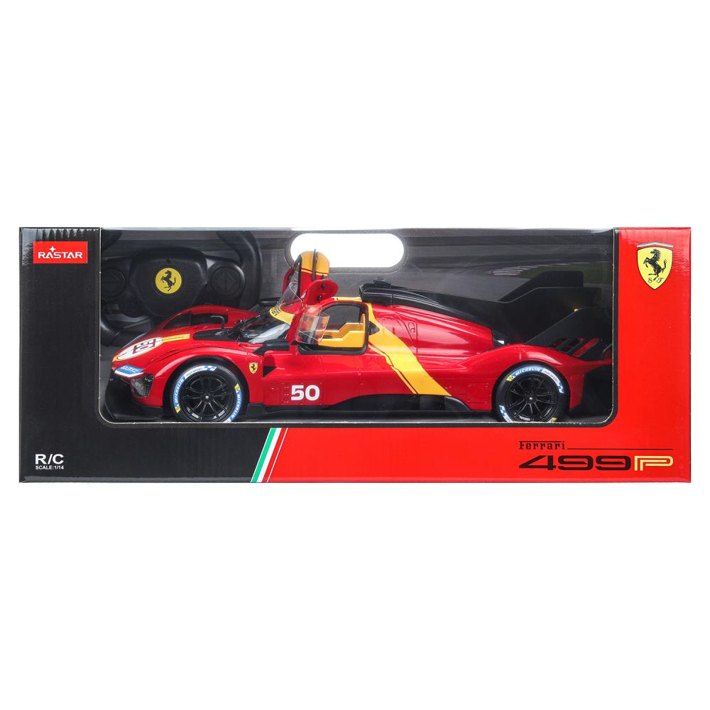 Машина р/у ferrari 499p 1:14, свет, 2 ск-ти, двери открываются Rastar в кор.6шт
