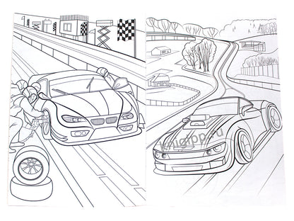 КРУТЫЕ РАСКРАСКИ. ГОНКИ