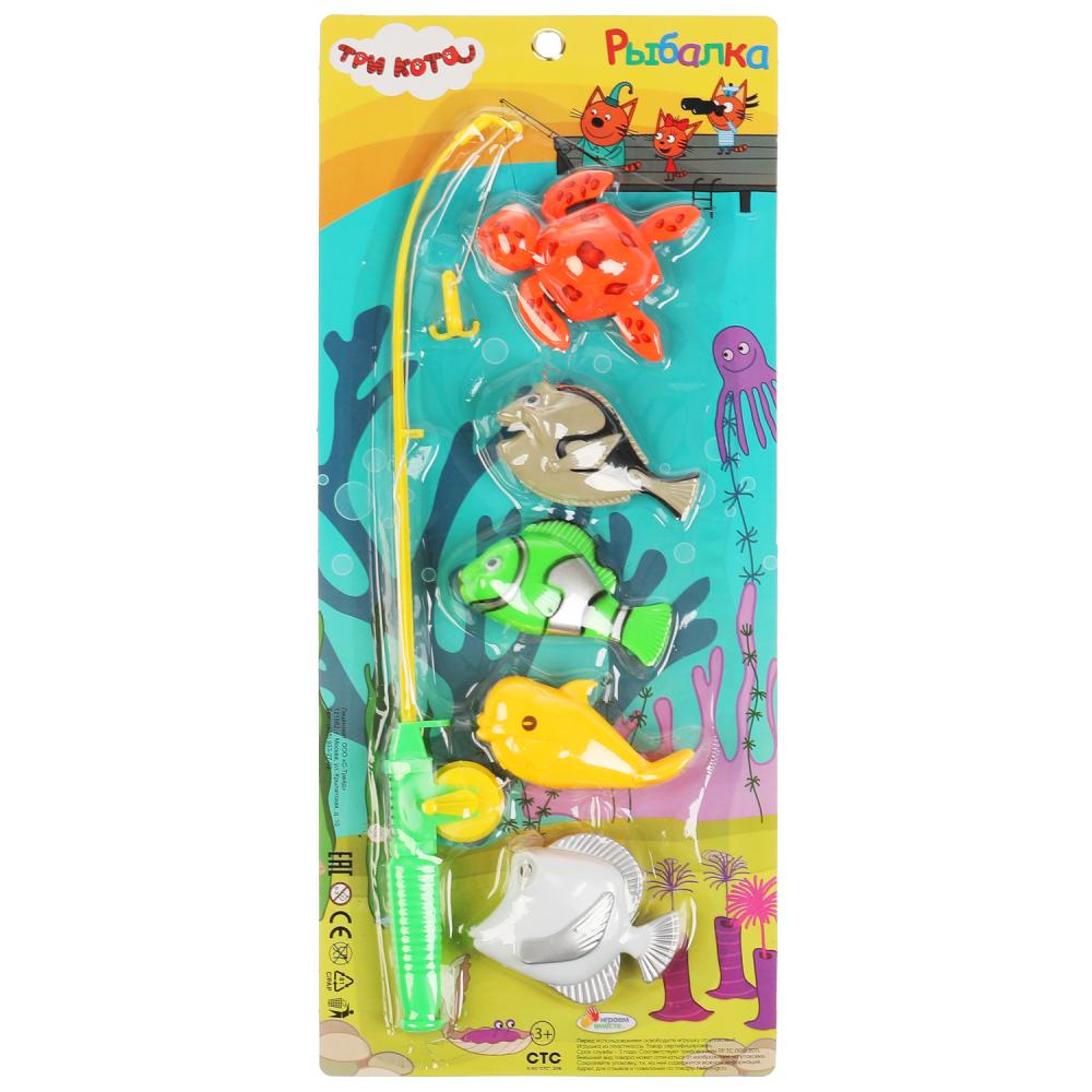 ИГРА РЫБАЛКА «ИГРАЕМ ВМЕСТЕ» ТРИ КОТА, ЦВЕТ В АССОРТ. НА КАРТ. (РУСС. УП.) 43,5*17*3СМ в кор.2*54шт