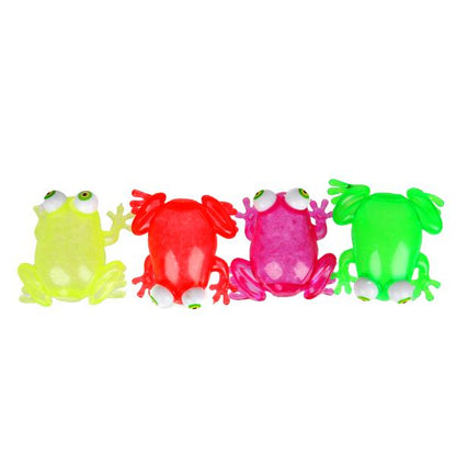 Игрушка мялка пучеглазик лягушка 9,5*3,7 см, светильник Супер Жим уп-12шт в кор.12уп