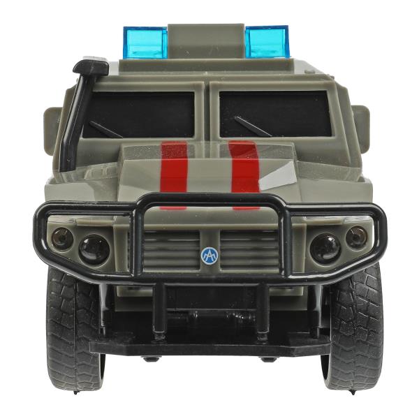 Машина пластик свет-звук АМН ВПК-233114 РОСГВАРДИЯ 21 см, двер, инер, кор. Технопарк в кор.2*18шт