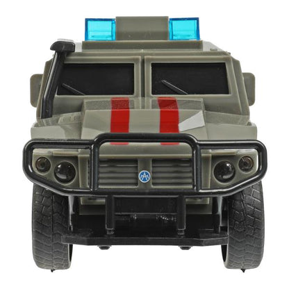 Машина пластик свет-звук АМН ВПК-233114 РОСГВАРДИЯ 21 см, двер, инер, кор. Технопарк в кор.2*18шт