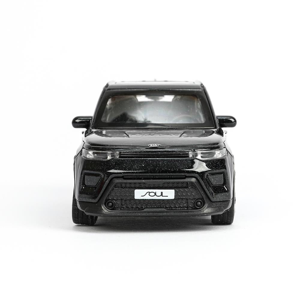 Машина металл KIA soul длина 12 см, double, багаж., инерц, черный, кор. Parc technologique dans le cor.2*36шт