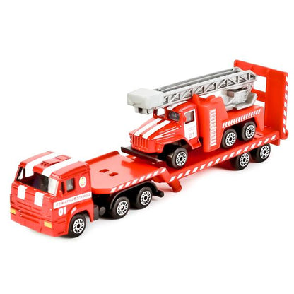 НАБОР "ТЕХНОПАРК" КАМАЗ. ТРАНСПОРТЕР МЕТАЛЛ. С МАШИНОЙ/ВЕРТОЛЕТОМ СПЕЦСЛУЖБ 7СМ В КОР. в кор.2*72шт