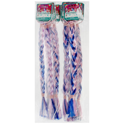 Аксесс д/девочек ЭНЧЕНТИМАЛС резинка с косой (розовый/фиолет./голубой) МИЛАЯ ЛЕДИ уп-10шт в кор.50уп