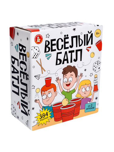 Игра настольная "Весёлый батл" для детей.
