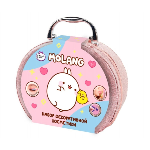 Косметика ДЛЯ ДЕВОЧЕК Molang румяна, лак д/ногтей, помада,блёстки, кисточки МИЛАЯ ЛЕДИ в кор.2*30шт