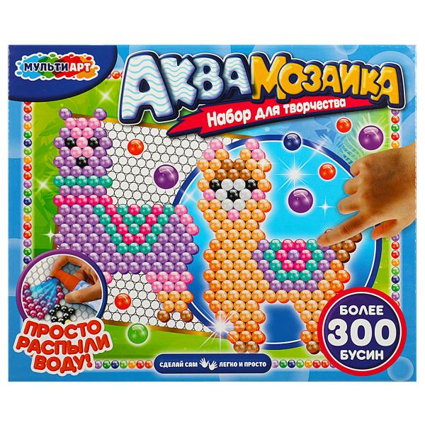 Аквамозаика 300 бусин лама МУЛЬТИ АРТ в кор.48шт