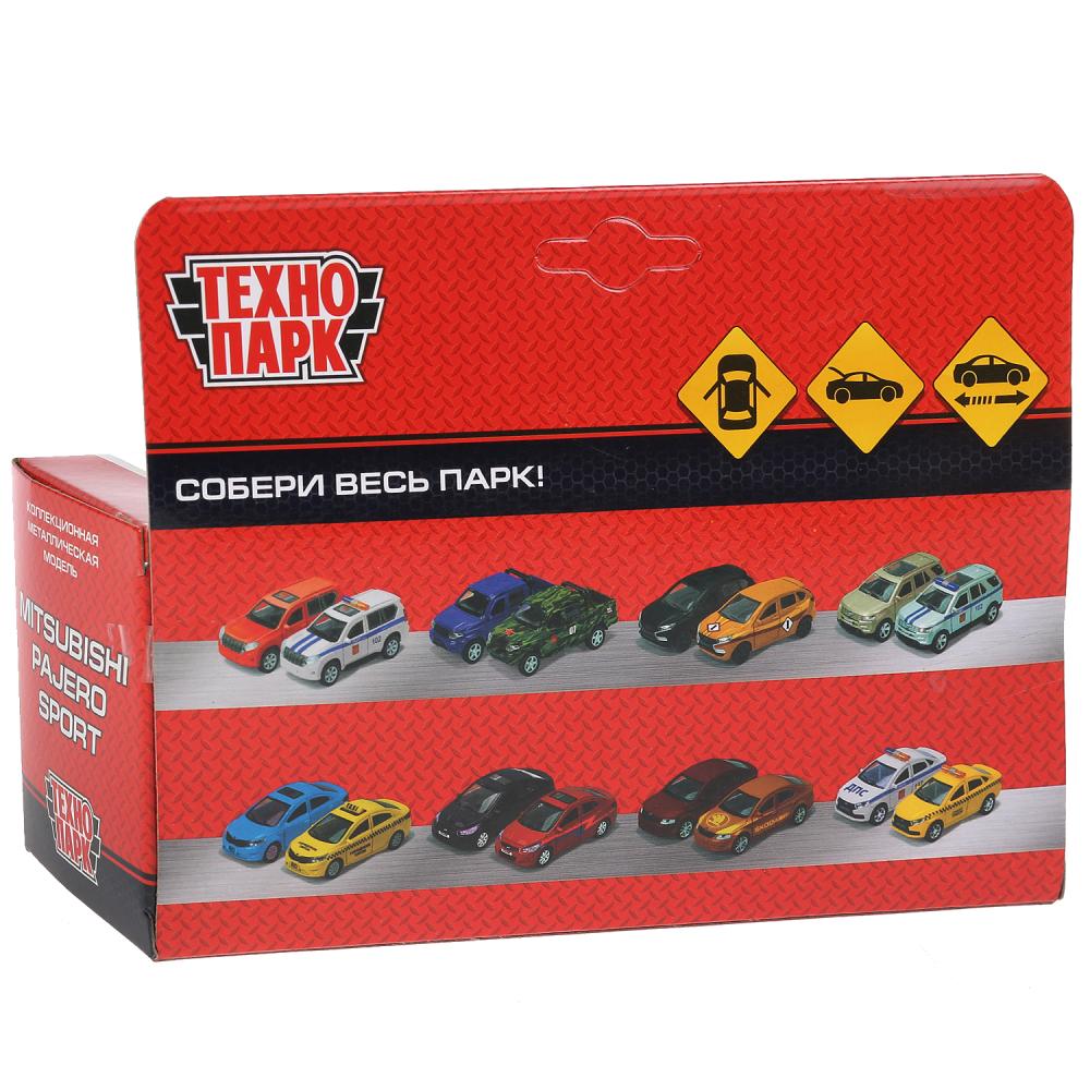 Машина металл "MITSUBISHI PAJERO SPORT" 12см, открыв двери, инерц, белый в кор Технопарк в кор2*36шт