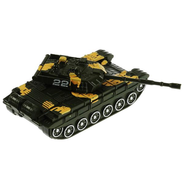 Модель металл ТАНК 12 см, подвижные детали, инерц., кор. Технопарк в кор.2*96шт