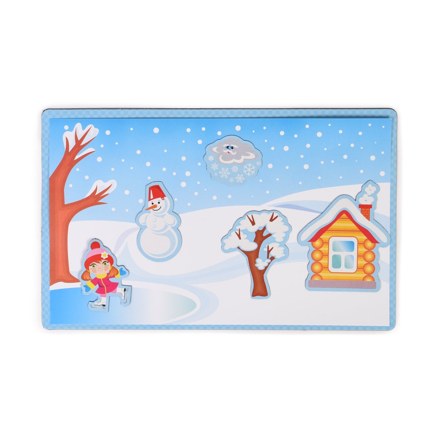 Игра магнитная "Времена года" Серия Магнитные истории (европодвес)