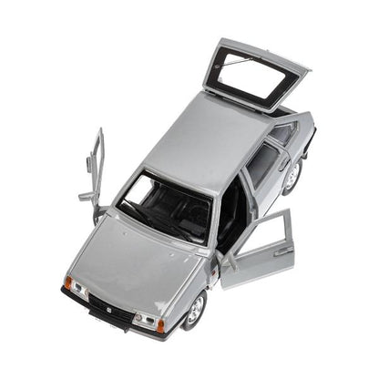 Machine en métal vaz-2109 "СПУТНИК" 12 cm, double, bagage, инер, серебряный, кор. Parc technologique dans le cor.2*36шт