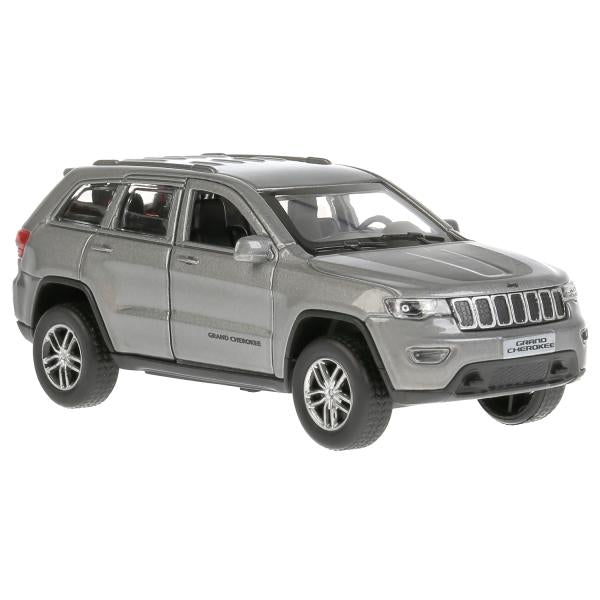 Машина металл "jeep grand cherokee" 12см, открыв. двери, инерц., серый в кор. Технопарк в кор.2*36шт
