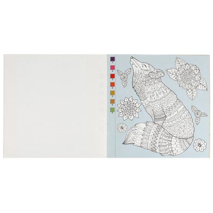 Загадочные лисы. Раскраска Квест по цвету. 240х240мм. Скрепка. 24 стр. Умка в кор.50шт