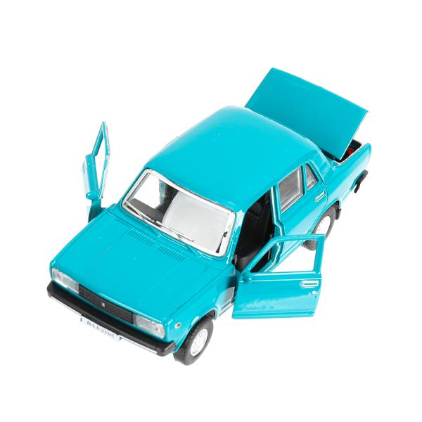Машина металл LADA ваз-2105 1997 г. 12 см, двери, багажник, инерц., кор. технопарк Технопарк в кор.2*36шт