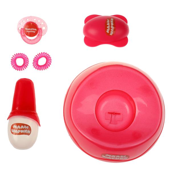 Кукла озвучка МАЛЫШАРИКИ Пандочка 40см, пьет, пис, плачет, 15 песен, 6 акс КАРАПУЗ в кор.8шт