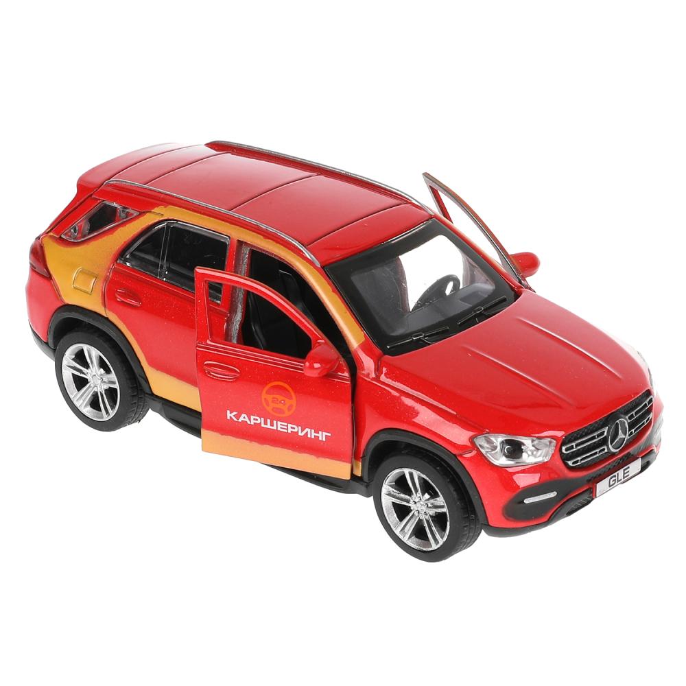 GLE-12DELI-RD Машина металл MERCEDES-BENZ GLE КАРШЕРИНГ 12 см, двери, багаж, красный, кор. Технопарк