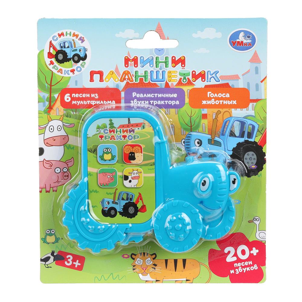 Мини-планшет.20+ песен, фраз и звуков СИНИЙ ТРАКТОР на блист. Умка в кор.120шт