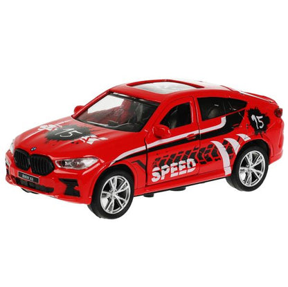 Machine en métal BMW X6 SPOT pour 12 cm, double, batterie, inertie, crasse, cor. Parc technologique dans le cor.2*36шт